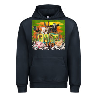 Navy farm life with animals Urban Hoodie - TumblerDesignByShophia