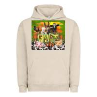 Pigment French Oak farm life with animals Urban Hoodie - TumblerDesignByShophia