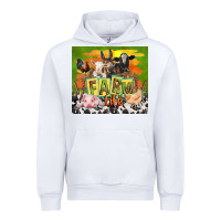 White farm life with animals Urban Hoodie - TumblerDesignByShophia