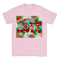 Bubblegum Pink love birds and love with ross Classic Tee - AdoDesignShop