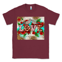 Burgundy love birds and love with ross Classic Tee - AdoDesignShop