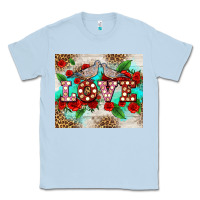 Dusty Blue love birds and love with ross Classic Tee - AdoDesignShop