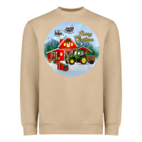 Mushroom merry christmas small town christmas ornament Heavyweight Sweatshirt - BundleAndBundleShop