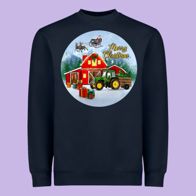 Merry Christmas Small Town Christmas Ornament Heavyweight Sweatshirt Designed By Bundleandbundleshop
