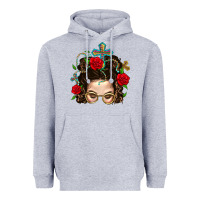 Heather Grey Messy Bun Mom Faith And Rose Heavyweight Hoodie - BundleAndBundleShop