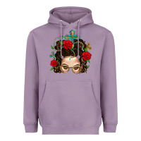 Lavender Messy Bun Mom Faith And Rose Heavyweight Hoodie - BundleAndBundleShop