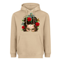 Mushroom Messy Bun Mom Faith And Rose Heavyweight Hoodie - BundleAndBundleShop