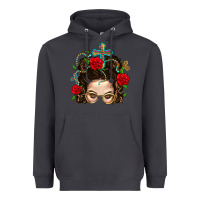 Smoke Messy Bun Mom Faith And Rose Heavyweight Hoodie - BundleAndBundleShop