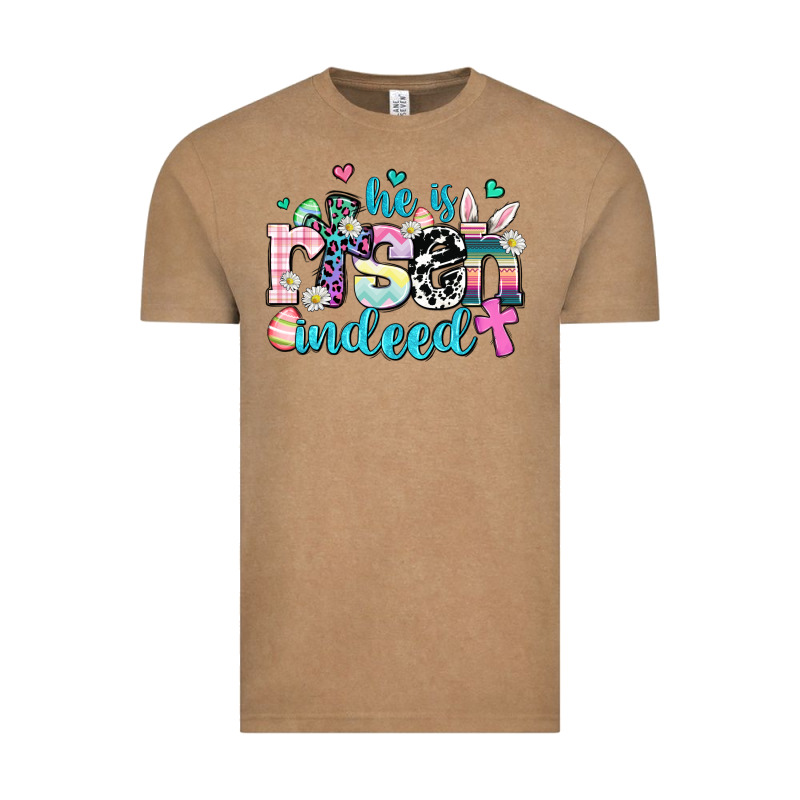 He Is Risen Indeed Vintage Tee by AdoDesignShop | Teevron