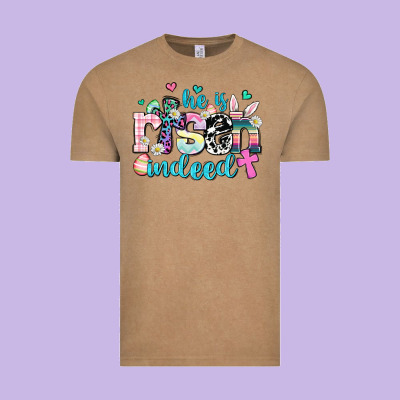 He Is Risen Indeed Vintage Tee Designed By Adodesignshop