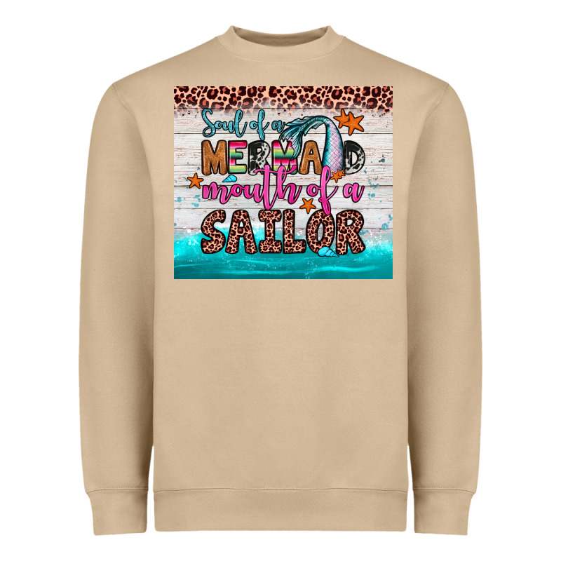 Soul Of A Mermaid Mouth Of A Sailor Heavyweight Sweatshirt by JahusDesignShop | Teevron