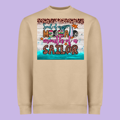 Soul Of A Mermaid Mouth Of A Sailor Heavyweight Sweatshirt Designed By Jahusdesignshop