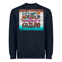 Navy soul of a mermaid mouth of a sailor Heavyweight Sweatshirt - JahusDesignShop