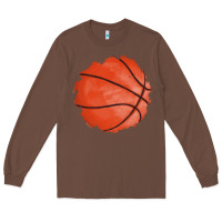 Chestnut basketball patch Long Sleeve Tee - AdoDesignShop