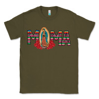 Army Green Mama Our Lady Classic Tee - CowhideDigitalArt
