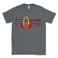 Charcoal Heather Mama Our Lady Classic Tee - CowhideDigitalArt