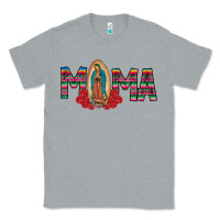 Heather Grey Mama Our Lady Classic Tee - CowhideDigitalArt