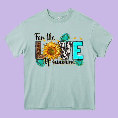 Heavy Core Tee for the love of sunshine