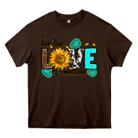 Chocolate Brown for the love of sunshine Heavy Core Tee - RanaPortraitStore