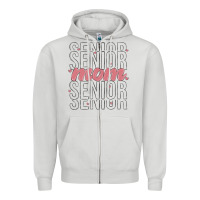 Dove Grey mom senior Zipper Hoodie - MaliasSmallBusiness