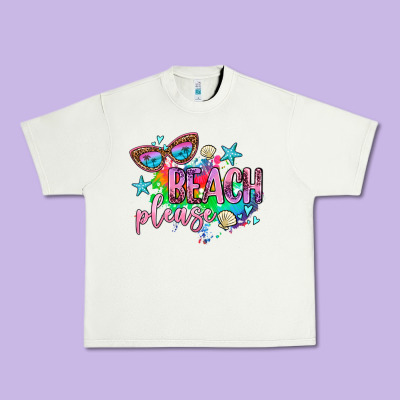Beach Please Urban Heavy Tee Designed By Adodesignshop