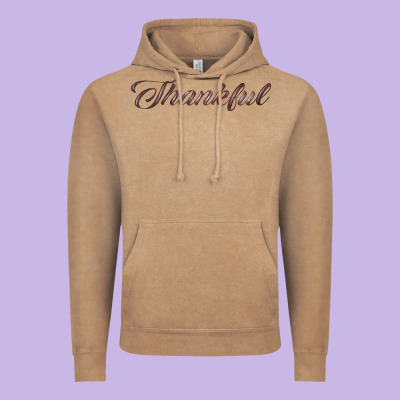 Thankful Vintage Hoodie Designed By Fadigitalartstudio