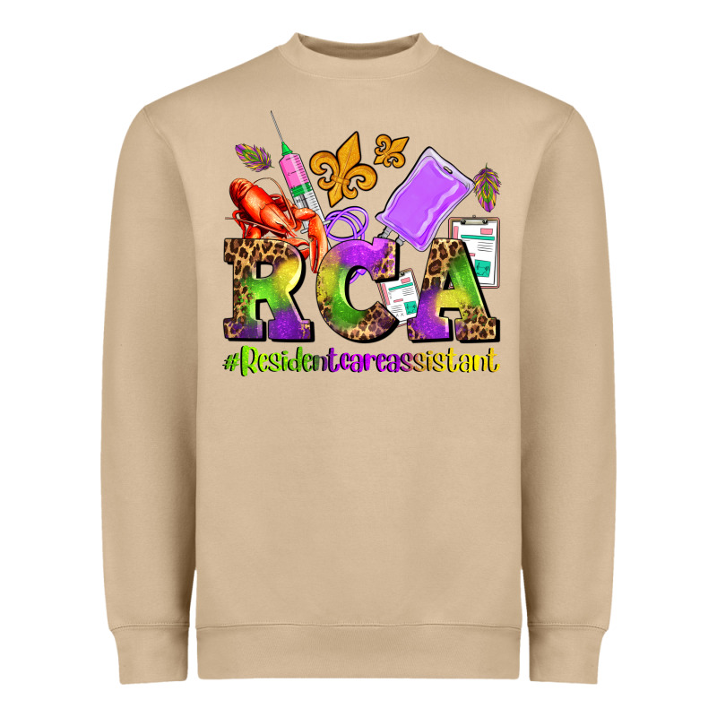 Mardi Gras Rca Resident Care Assistant Heavyweight Sweatshirt by AdoDesignShop | Teevron