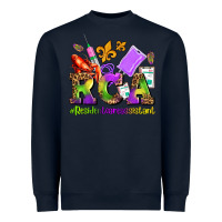 Navy mardi gras rca resident care assistant Heavyweight Sweatshirt - AdoDesignShop