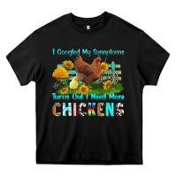 Black i googled my symptoms turns out i need more chicke Heavy Core Tee - RanaPortraitStore