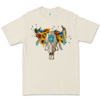 Bone boho bull skull Premium Tee - BarkalooDesign
