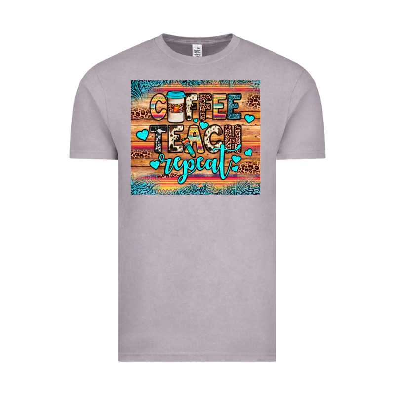 Coffee Teach Repeat Vintage Tee by JahusDesignShop | Teevron