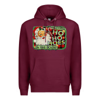 Burgundy Funny Christmas Santa Premium Hoodie - Bettercallsaul