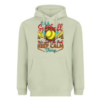 Matcha I'm a Softball mom we don't do that keep calm Heavyweight Hoodie - BundleAndBundleShop