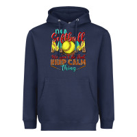 Navy I'm a Softball mom we don't do that keep calm Heavyweight Hoodie - BundleAndBundleShop