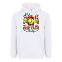 White I'm a Softball mom we don't do that keep calm Heavyweight Hoodie - BundleAndBundleShop