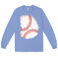 Colony Blue baseball patch Long Sleeve Tee - AdoDesignShop