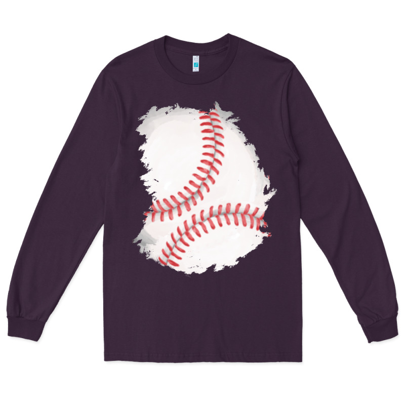 Baseball Patch Long Sleeve Tee by AdoDesignShop | Teevron