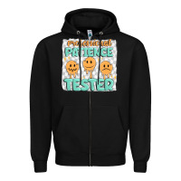 Black professional patience Zipper Hoodie - MaliasSmallBusiness