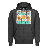 Charcoal Heather professional patience Zipper Hoodie - MaliasSmallBusiness