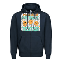 Navy professional patience Zipper Hoodie - MaliasSmallBusiness