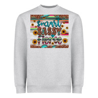 Heather Grey smart  sassy fierce Heavyweight Sweatshirt - JahusDesignShop