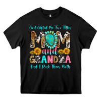 Black god gifted me two titles mom and grandma and i roc Heavy Core Tee - RanaPortraitStore