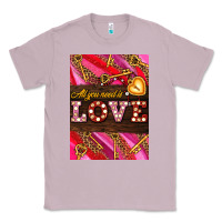Lilac all you need is love Classic Tee - AdoDesignShop