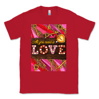Red all you need is love Classic Tee - AdoDesignShop