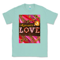 Seafoam all you need is love Classic Tee - AdoDesignShop