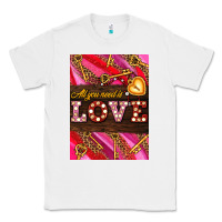 White all you need is love Classic Tee - AdoDesignShop
