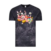 Cloud Black easter excavator Vintage Tee - AdoDesignShop