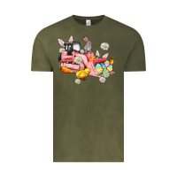 Vintage Olive easter excavator Vintage Tee - AdoDesignShop
