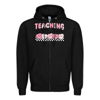 Black teaching sweetheart Zipper Hoodie - MaliasSmallBusiness