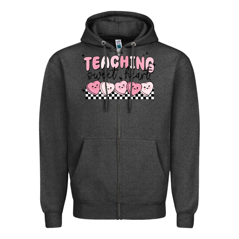 Teaching Sweetheart Zipper Hoodie by MaliasSmallBusiness | Teevron